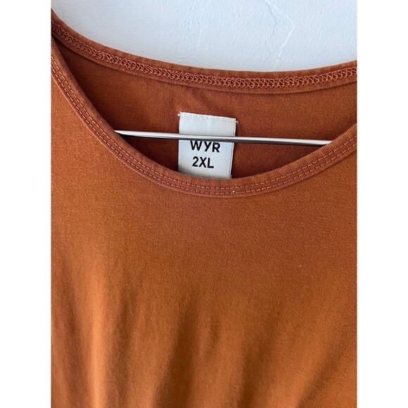 WYR Pocket Curve Crew T-Shirt Burnt Orange (XXL) - Picture 3 of 4